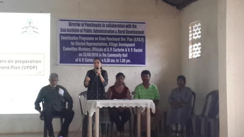 GIPARD Faculty explaining the guidelines of GPDP at Curtorim