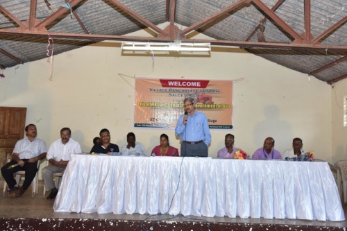 Joint CEO Election Commission, ST Comissioner & other Dignatories during Awareness Session on Socio Economic benefits of Tribal Welfare Schemes under ST funds at VP Hall Curtorim
