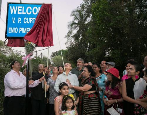 Naming of Curtorim village road after Late Mr. Enio Pimenta (First MLA of Curtorim Constituency & Freedom Fighter)