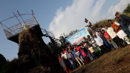 Participants of Transect walk at Furamdongor Cross, Maina -Curtorim on 2nd Oct. 2018